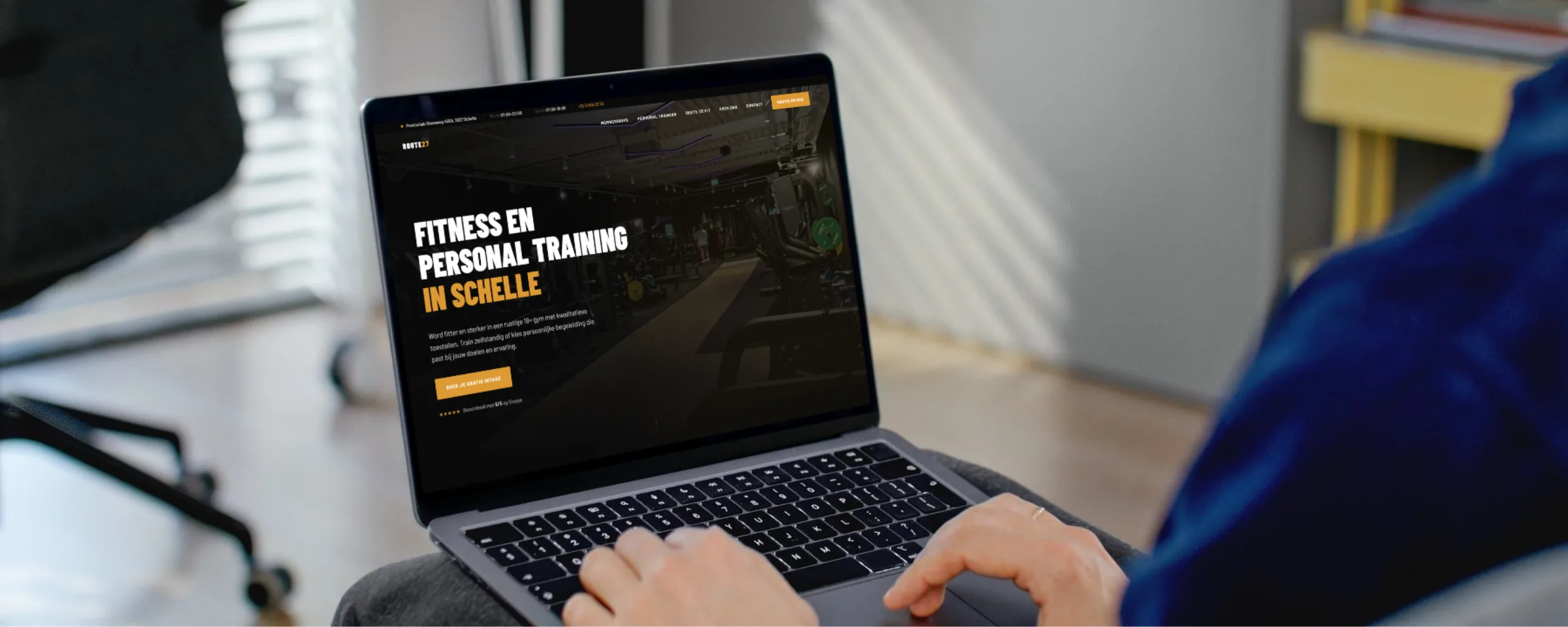 Route27 website mockup