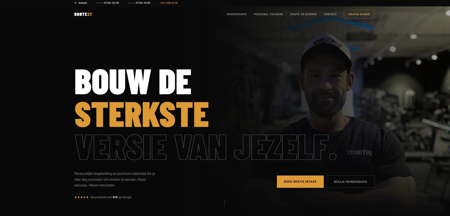 Route27 homepage design
