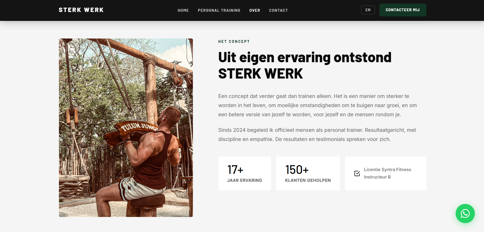 Sterk Werk over-pagina