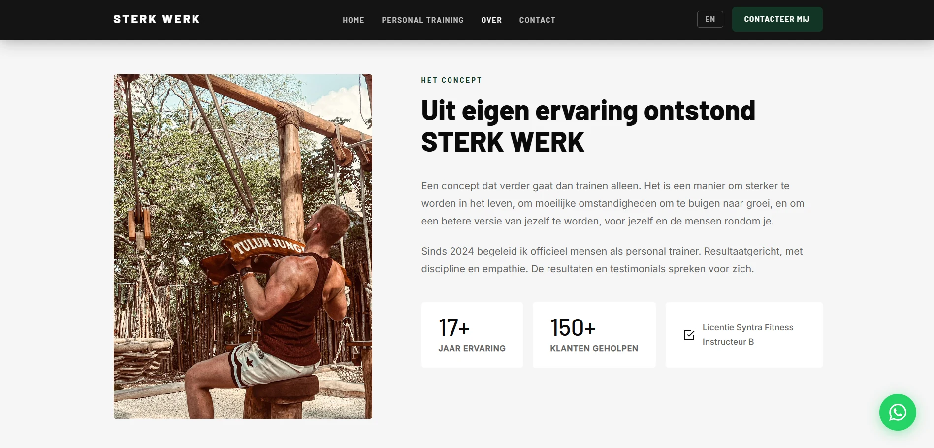 Sterk Werk over-pagina