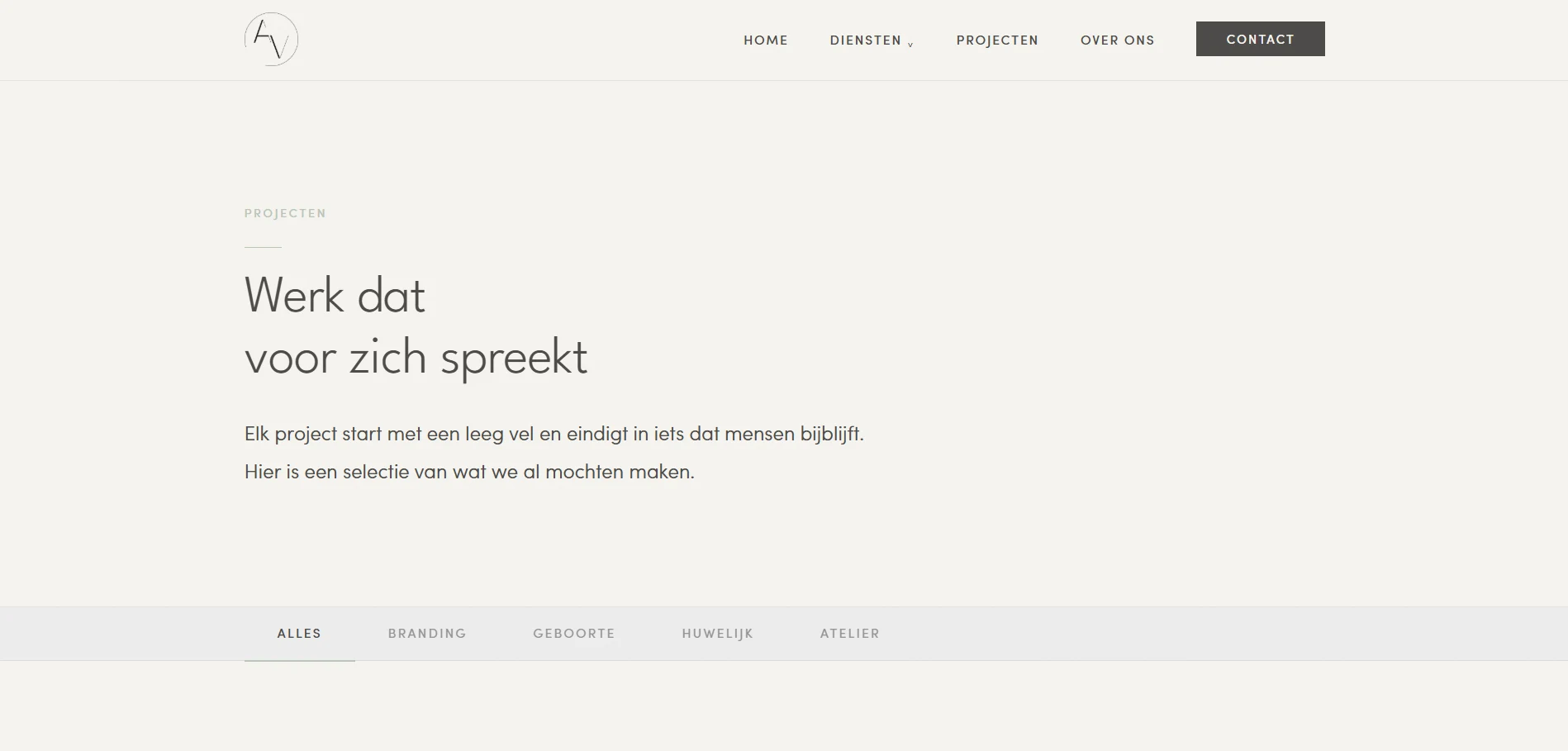 Atelier V projectenpagina