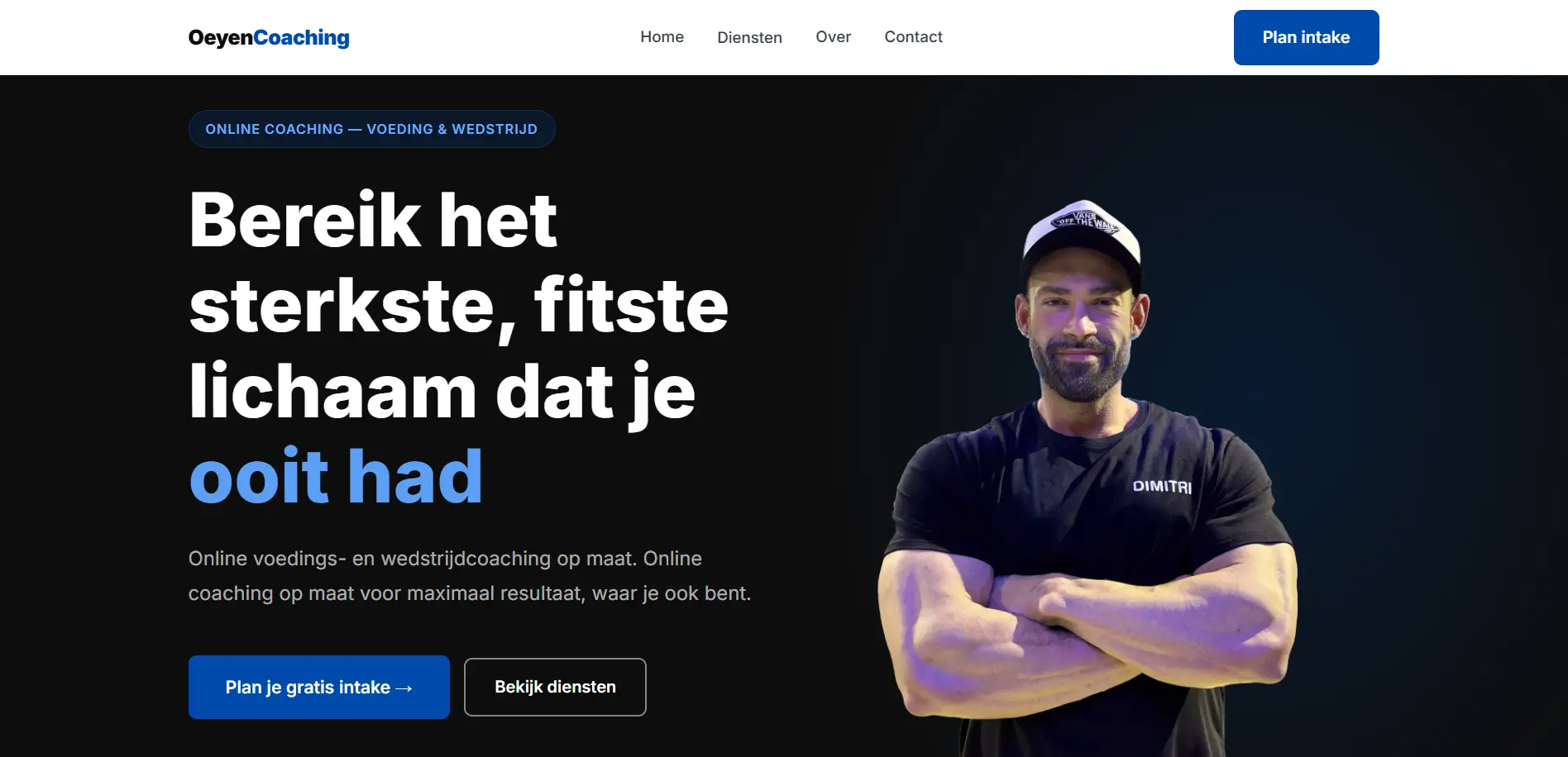 Oeyen Coaching website design
